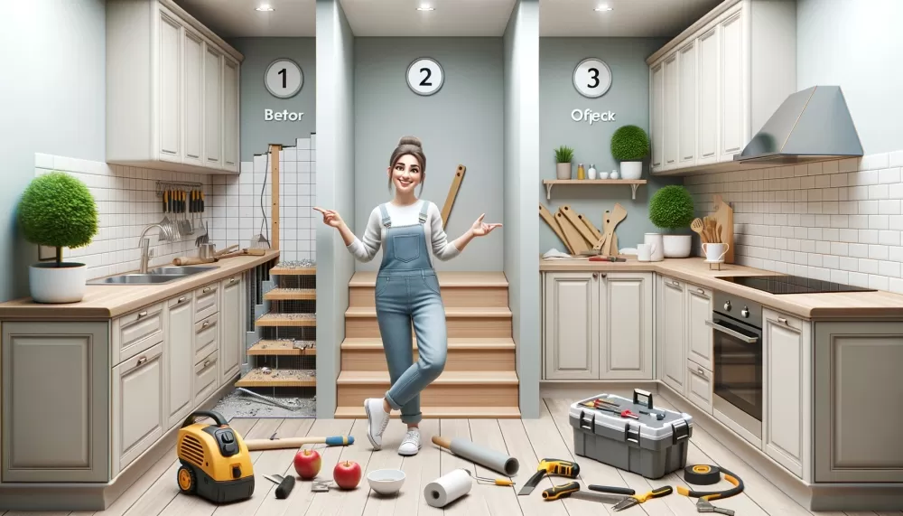 Przebudowa kuchni krok po kroku